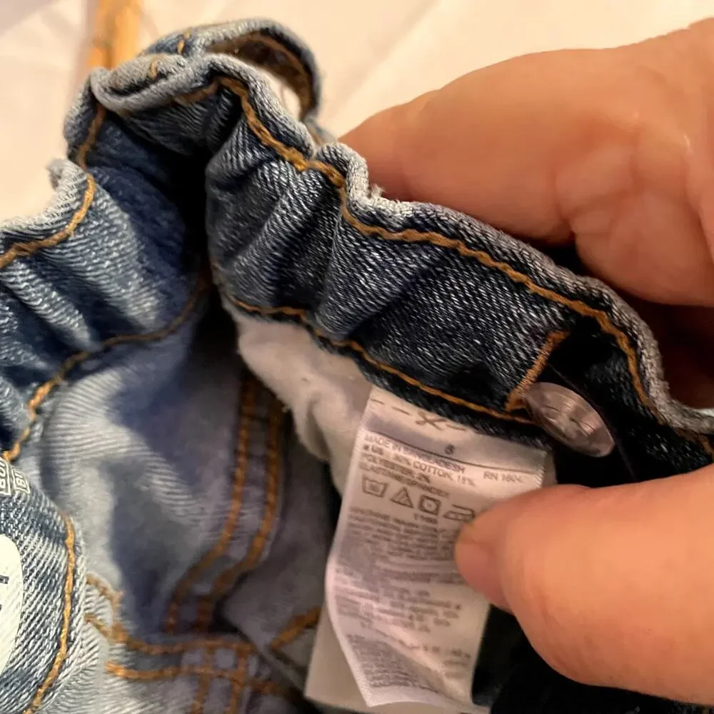 SKU 1507 Old Navy Child Size 8 Straight Blue Jeans Built In Flex Medium Wash